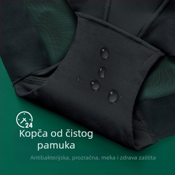 Ženske gaćice visokog struka od ice silk, podrška trbuha i podizanje kukova, mrežasti materijal, prozračne, plus veličina, ljeto