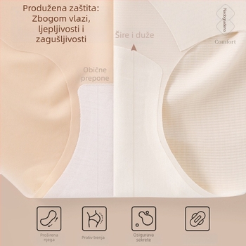 Nova ženska donja rublja s visokim strukom, bezšivne, kontrola trbuha, Ice Silk za ljeto