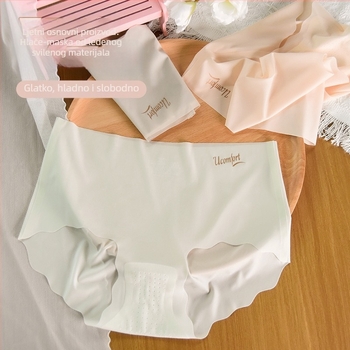 Ženske bešavne gaćice, ultra-tanke, s osjećajem gole kože, od ice silk, udobne i prozračne