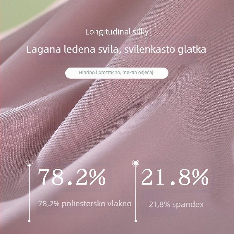 Ljetno žensko donje rublje od Ice Silk, plus veličina, bez šavova, u jednom komadu, jednostavno, udobno, prozračno, brzo se suši