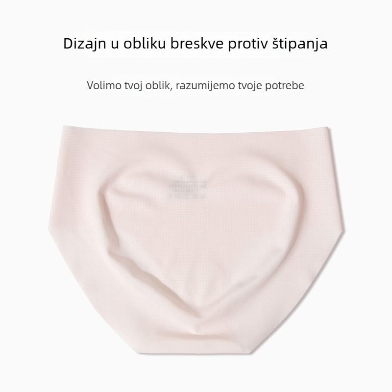 Djevojačke prozračne gaćice sa srednjim porasom, bez šavova, od jednog komada