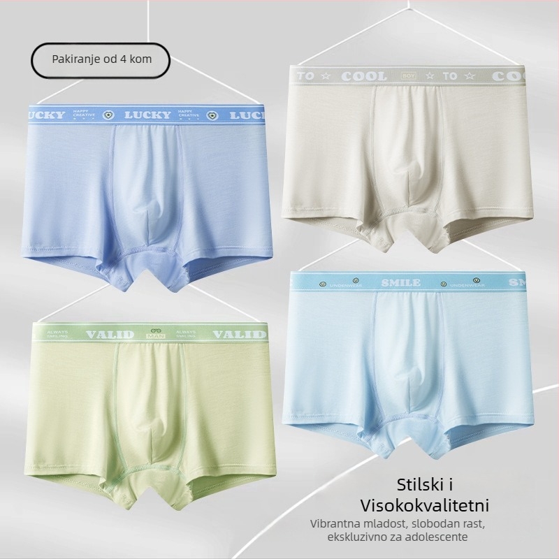 Mladi boxer gaćice, antibakterijske, prozračne od modal vlakna, 10A razred, za fazu razvoja