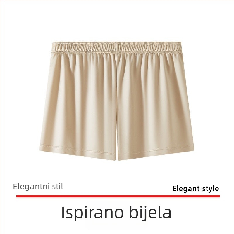 Muške bokserice, velika veličina, prozračna Ice Silk tkanina, udobne kućne hlače za spavanje