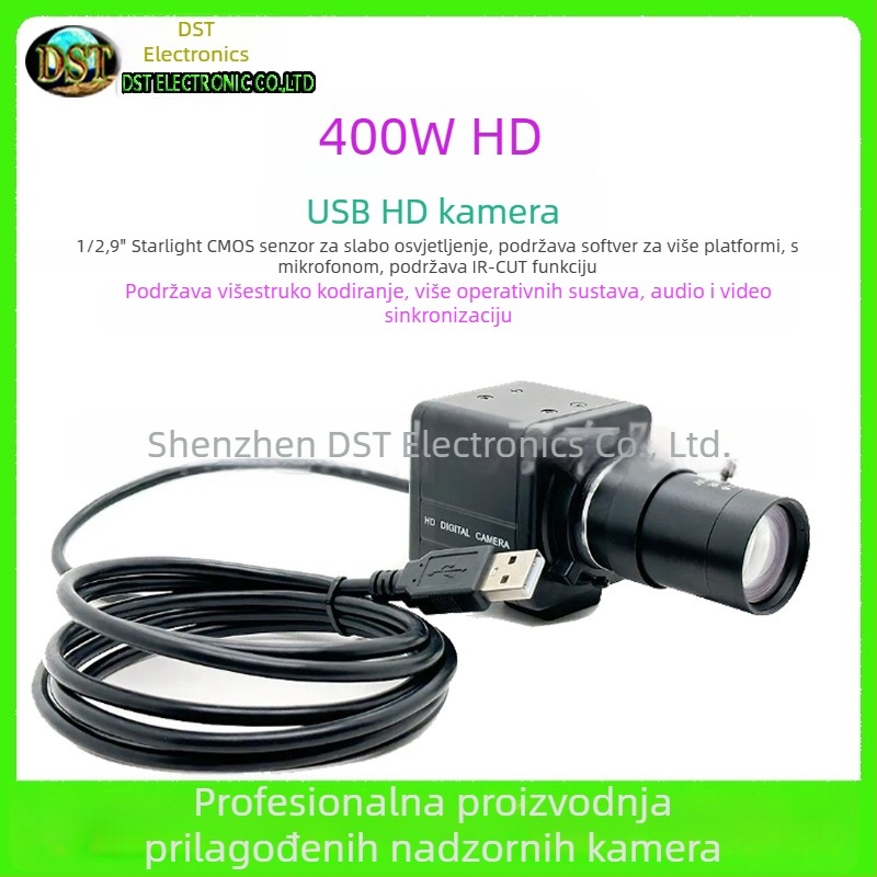 USB web kamera za livestream, industrijska kamera za PC, konferencije i poučavanje, video chat