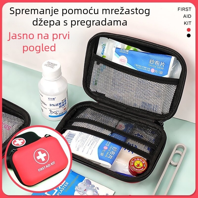 EVA prijenosni nužni set za situacije i prvu pomoć, organizator za skladištenje sa zatvaračem, oprema za prevenciju epidemija