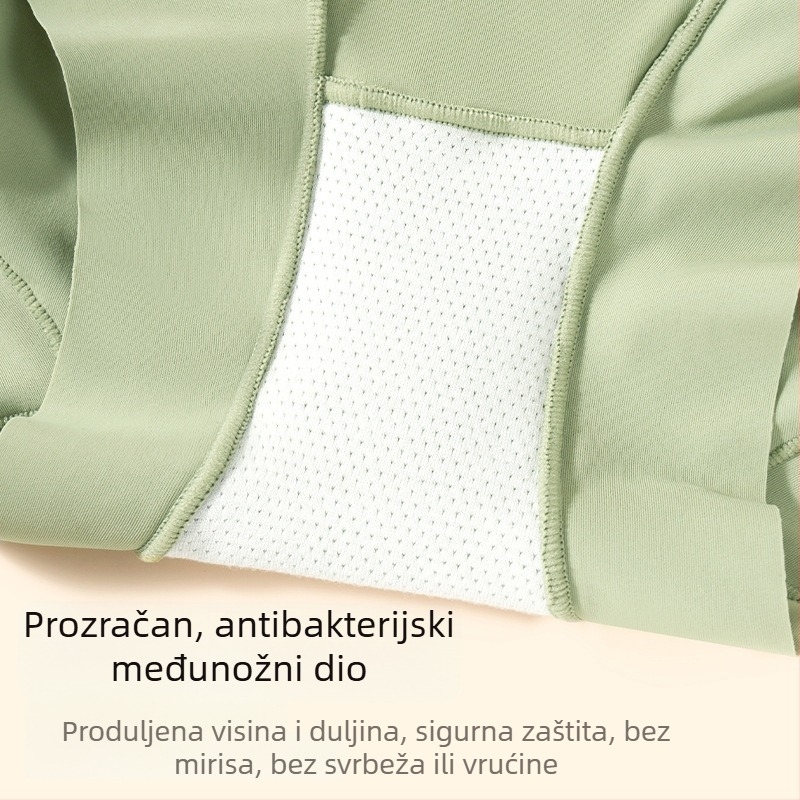 Ženske gaćice s visokim strukom za oblikovanje trbuha, najlon, čipka, prozračne