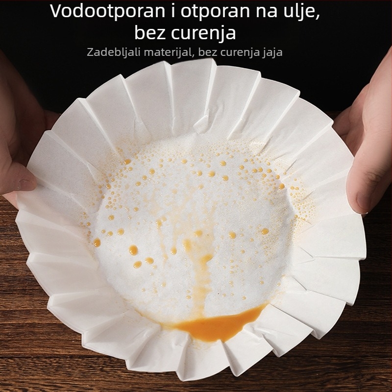 Prehrambeni Basque papir za pečenje, sa silikonskim premazom, jednokratni, bez presavijanja, liner za kalupe za tortu