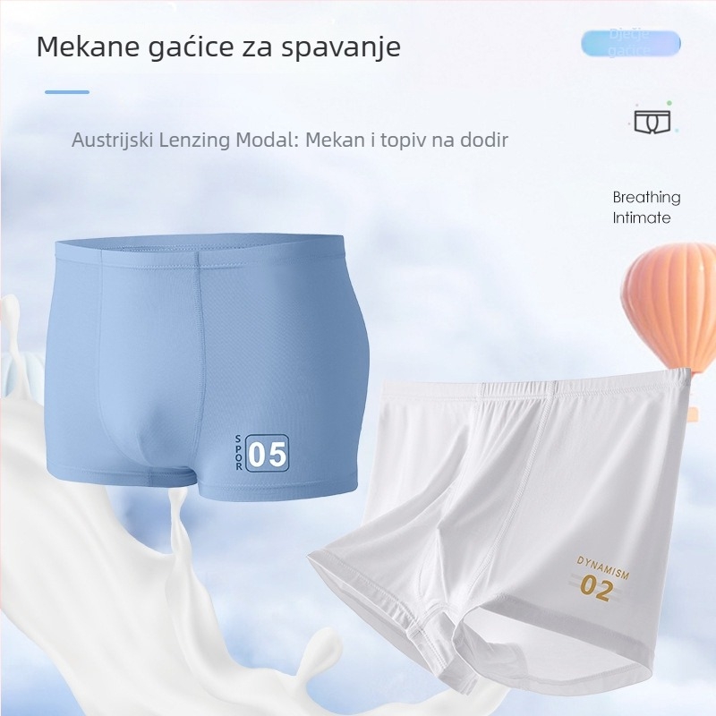 2 komada modalnih boxerica za tinejdžere, antibakterijske za dječake