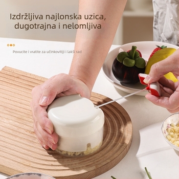 Mini ručna presa za češnjak i mljevač češnjaka, kuhinjska sjeckalica povrća