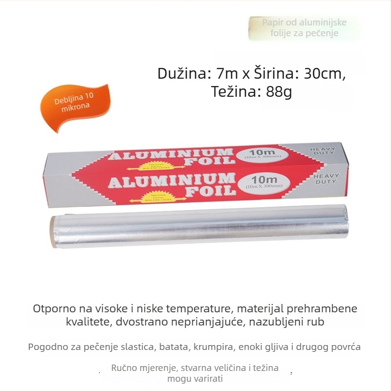 Domaći papir za kuhanje s apsorpcijom ulja, silikonski papir za pečenje, pleh za pečenje, podloga za prženje, aluminijska folija