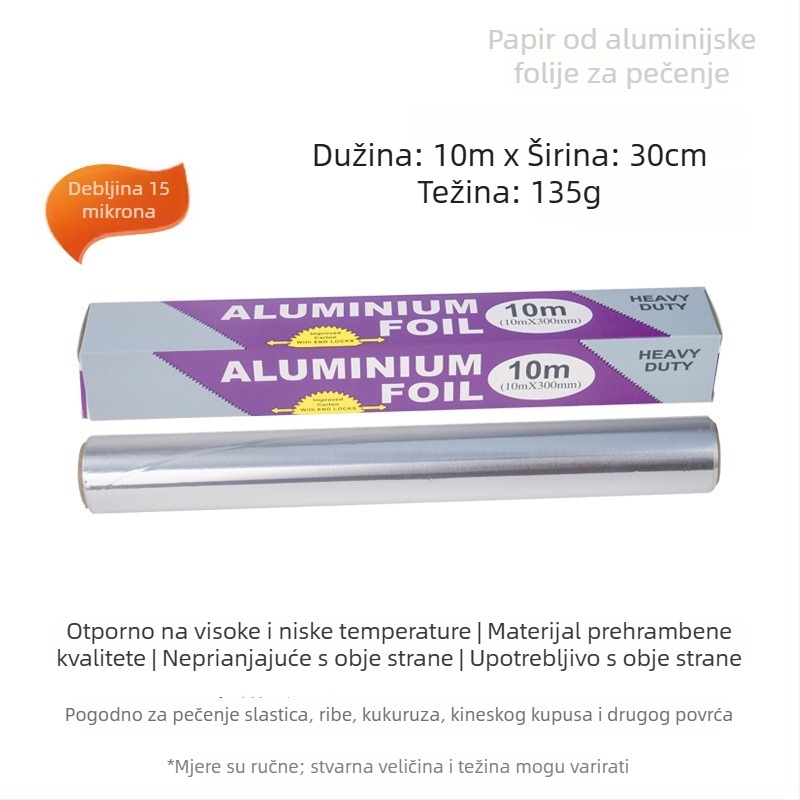 Domaći papir za kuhanje s apsorpcijom ulja, silikonski papir za pečenje, pleh za pečenje, podloga za prženje, aluminijska folija