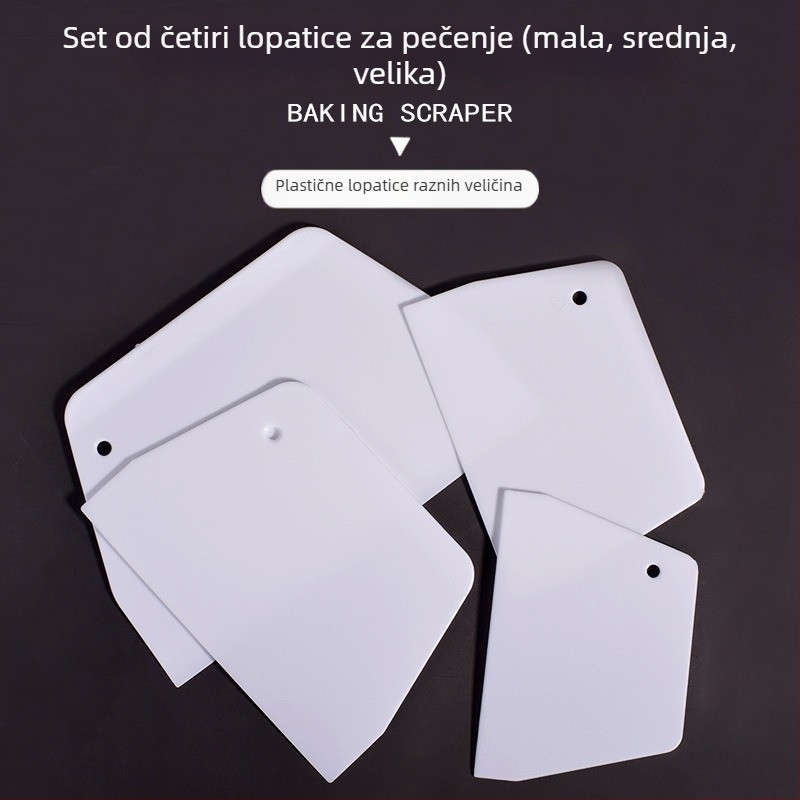 Plastični nož za rezanje i špatula za tortu, polukružni alat za pečenje, rezač rižinih rolica