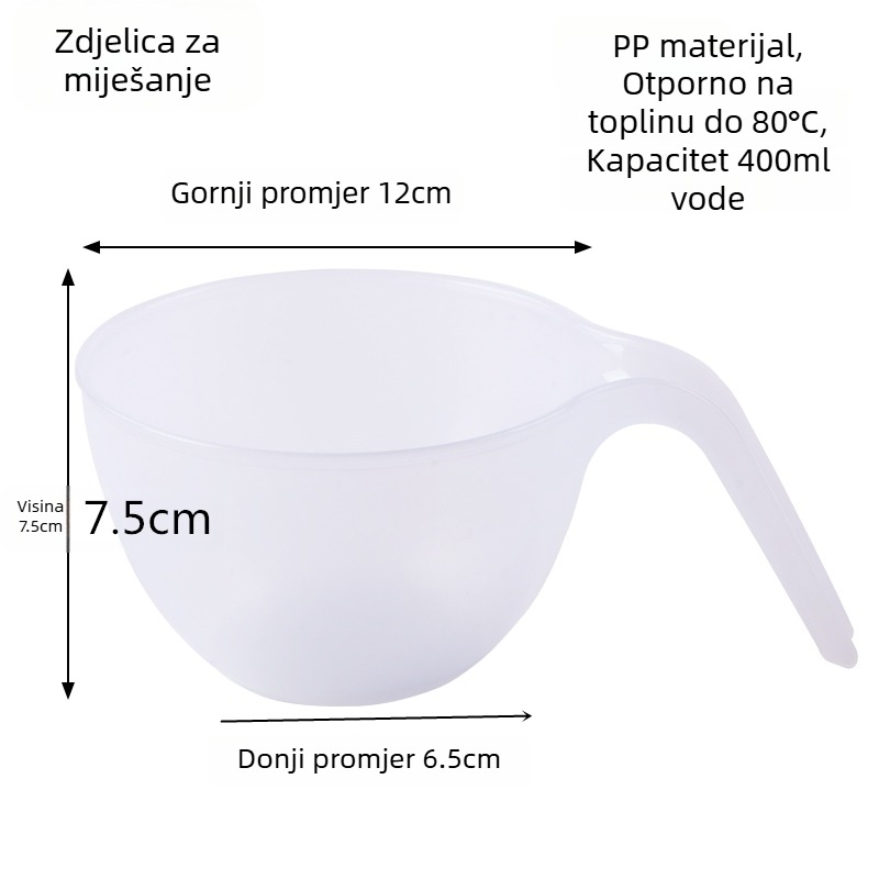 Posuda za miješanje boja za glazuru i kremu, za pečenje i dekoriranje, mačji dizajn