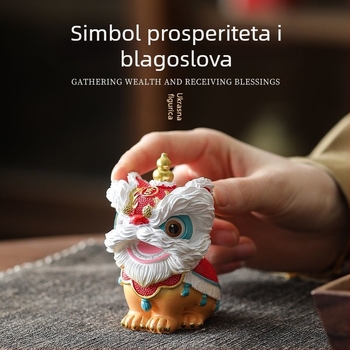 Tea Pet u kineskom stilu s plesom lava za privlačenje bogatstva, kućna dekoracija i ulazni prostor