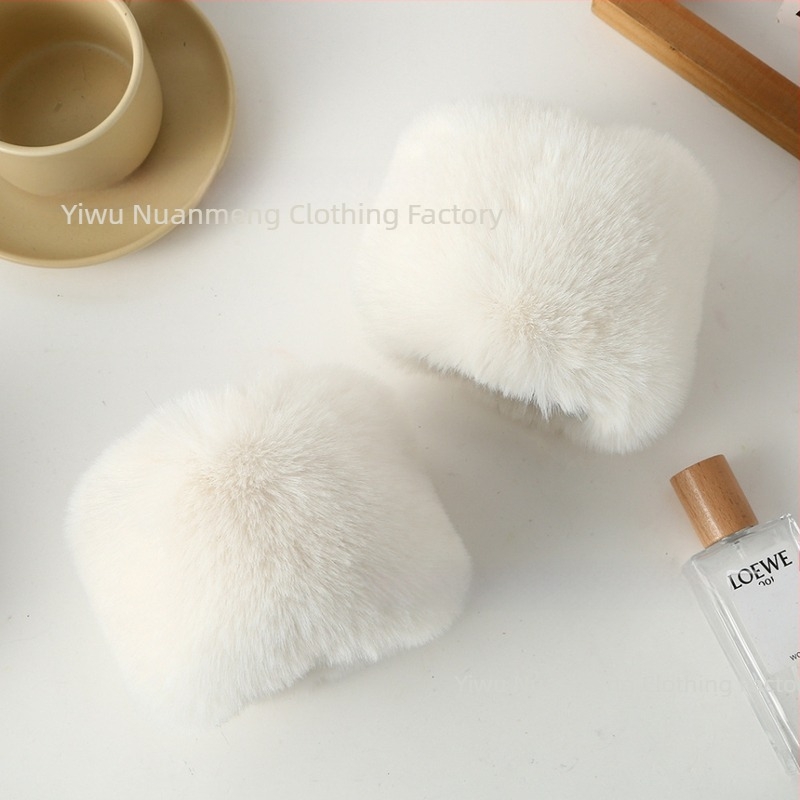 Zimske plišane manžetice za zglob, jednobojne, moderne, tople, podstavljene fleesom, kratki stil