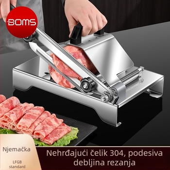 Sjećač za rolice od janjetine 304 nehrđajući čelik, kompaktni ručni nož za kućnu upotrebu; reže rolice rižinih kolača, smrznuto meso i govedinu