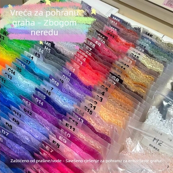 Male vrećice za pohranu perlica – prozirne zatvarajuće vrećice za sortiranje i organizaciju perlica