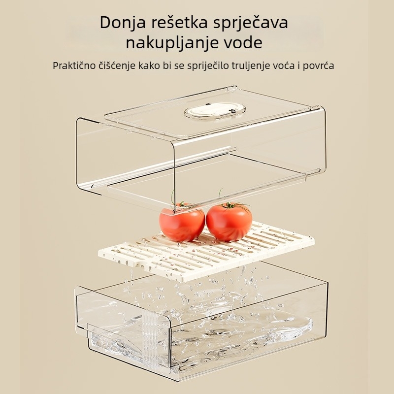 Kutija za pohranu u hladnjaku visoke kvalitete – odjeljak za povrće i voće, organizator ladice za zamrzivač
