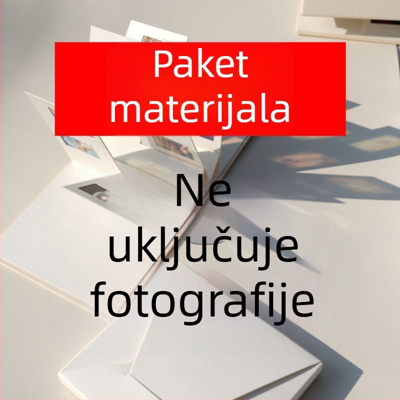 Svjetlo i sjena 3D fotoalbum – DIY sklopivi fotoalbum za parove i prijatelje