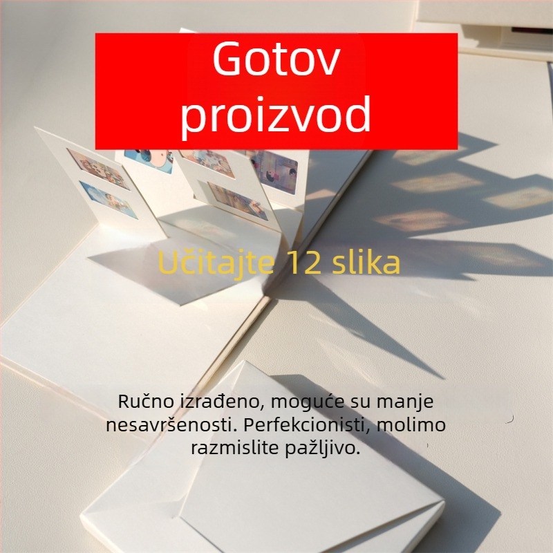 Svjetlo i sjena 3D fotoalbum – DIY sklopivi fotoalbum za parove i prijatelje