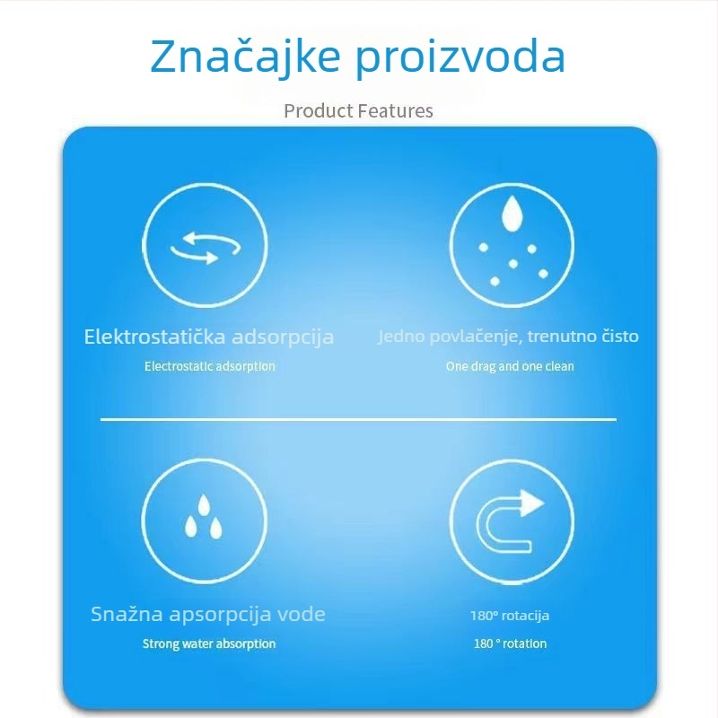 Pločasti mop za kućnu uporabu s glavom od koralnog flisa i čvrstim drvenim držačem od koralja; zamjenska glava s sigurnim pričvršćivanjem