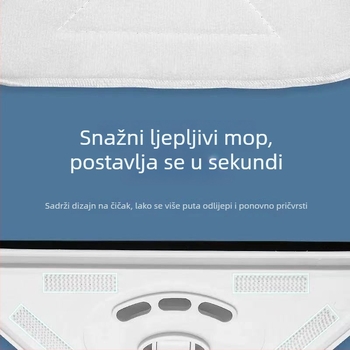 Velika zamjenska glava za mop za čišćenje stakla s trokutastim platnom