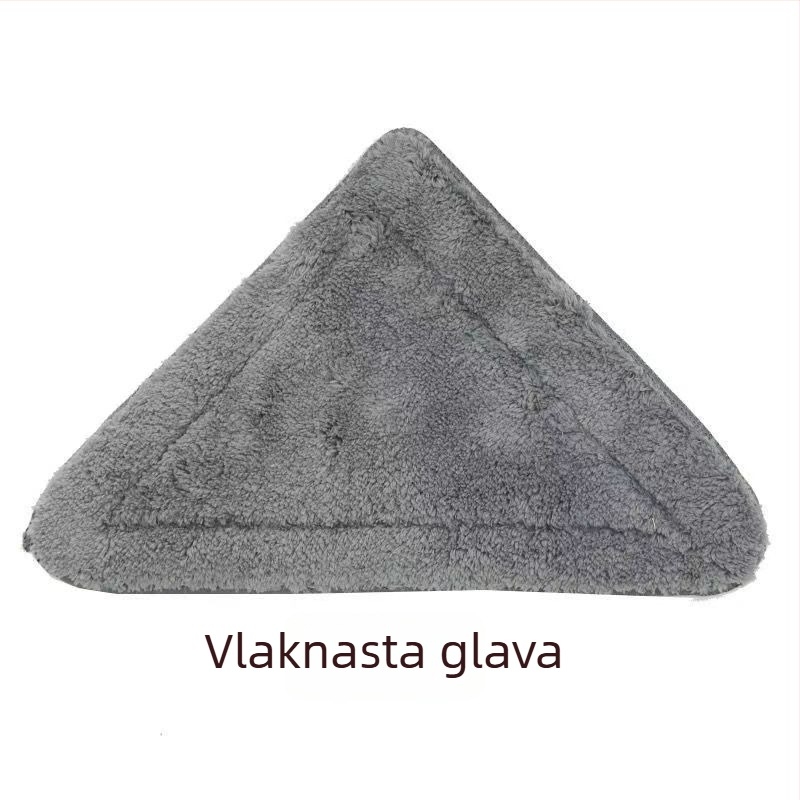Velika zamjenska glava za mop za čišćenje stakla s trokutastim platnom