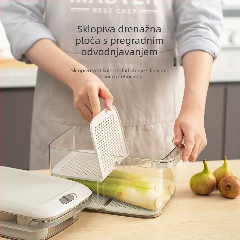 Pinmu Nordic stil: Kutija za čuvanje u hladnjaku – Organizator pretinca za jaja, voće i povrće