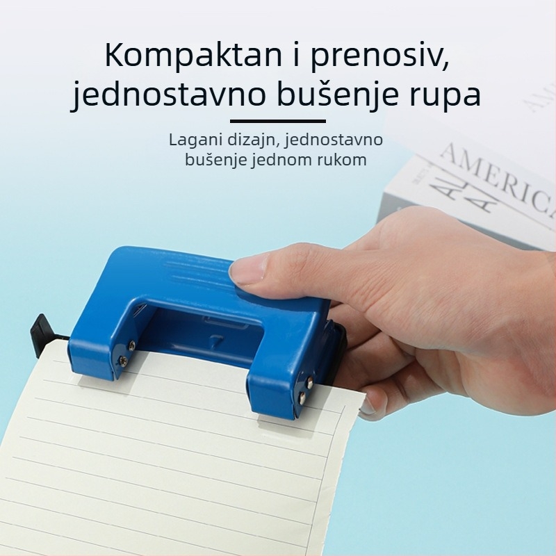 Bušač za dvije rupe, ručni stroj za spajanje stranica prstenima