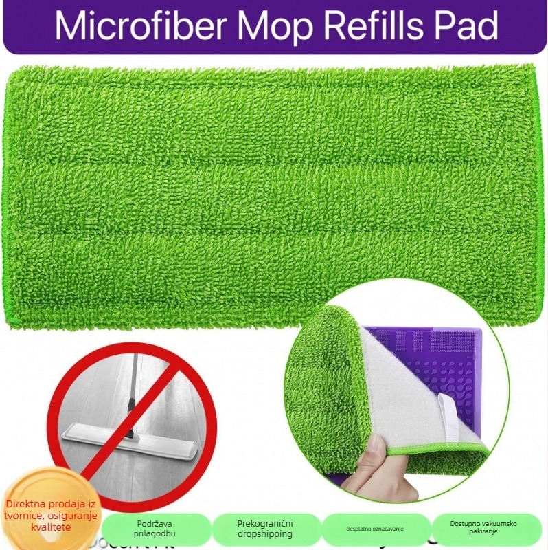 Zamjenski mikrovlaknasti jastučić za Swiffer WetJet plosnati mop – ponovno upotrebljiva glava mop