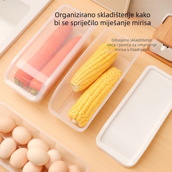 Kutija za skladištenje u hladnjaku, hrana kvalitete, očuvanje svježine povrća i voća, kutija za jaja, kutija za zamrznuta jaja