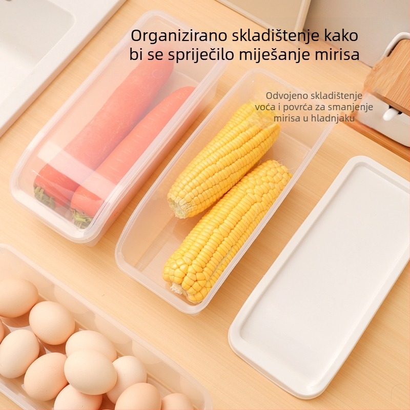 Kutija za skladištenje u hladnjaku, hrana kvalitete, očuvanje svježine povrća i voća, kutija za jaja, kutija za zamrznuta jaja