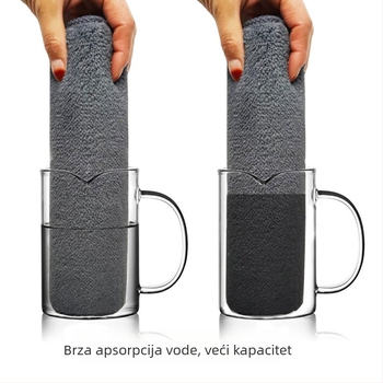 Ploski mop – zamjenska mikrovlakana glava, debela glava mopa s univerzalnim stezanjem