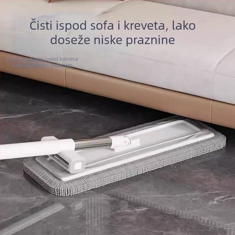 Chenille mop bez dodirivanja rukama za kućnu upotrebu, plosnati mop za lako čišćenje, velike veličine