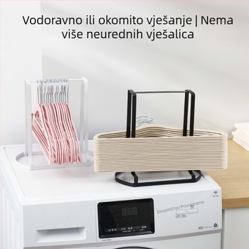 Zidni rega za odjeću s kukicama — bez bušenja, balkon-organizator i sušilica za odjeću