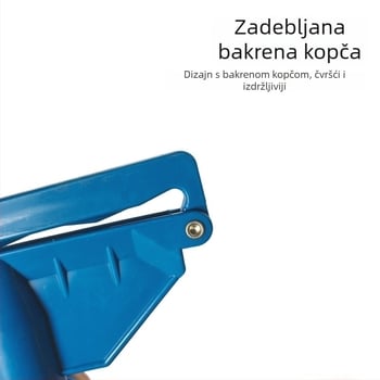 Dodatak za mop: plastična kopča s zamjenjivim kvadratnim klipom za glavu mopa od pamuka