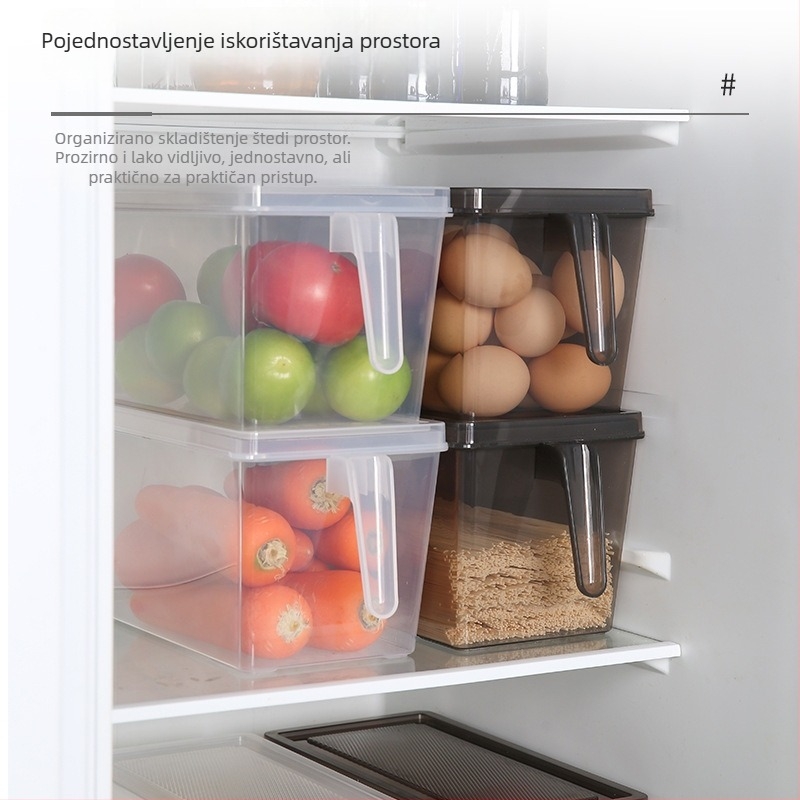 Kutija za pohranu u hladnjaku za povrće, voće i jaja