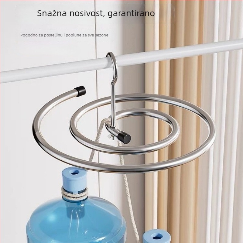 Spiralna sušionica za odjeću za kućni balkon, okretna kružna sušionica za pokrivače, navlake za pokrivače, posteljinu i kapute