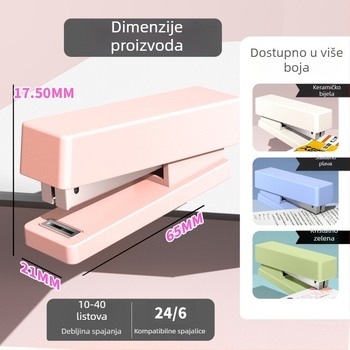 Spajalica srednje veličine za učenike, minimalistički uredski pribor, broj 12 spajalica, povezivač, dar