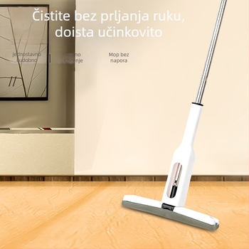 Kućni ručni mop za kućanstvo, dvostruki mop za suho i mokro čišćenje, pamuk mop, sklopivi dizajn