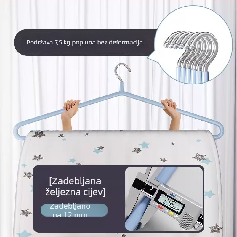 Veliki stalak za sušenje deka, plahti i ručnika, debela konstrukcija, kućna uporaba na balkonu