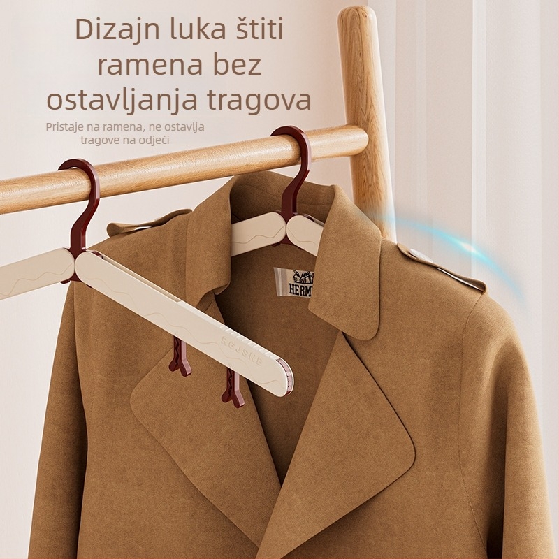 Sklopiva putna vješalica za odjeću s klipsama za čarape, prijenosni stalak za sušenje odjeće za hotele