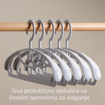 Polukružni dvostruki vješak, bez tragova, ojačan, zaštita ramena za kapute i hlače, novi kineski stil