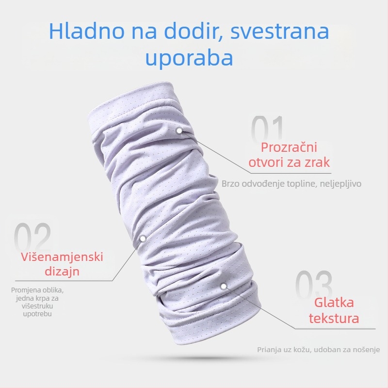Prilagođena fitness narukvica za zglob, brzosušeći ručnik za znoj, šal za glavu, višenamjenska maska i navlaka za hlađenje koja upija znoj