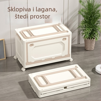Sklopiva kutija za knjige s kotačićima i povlačnom ručkom, 20–30 L, za domove i učionice