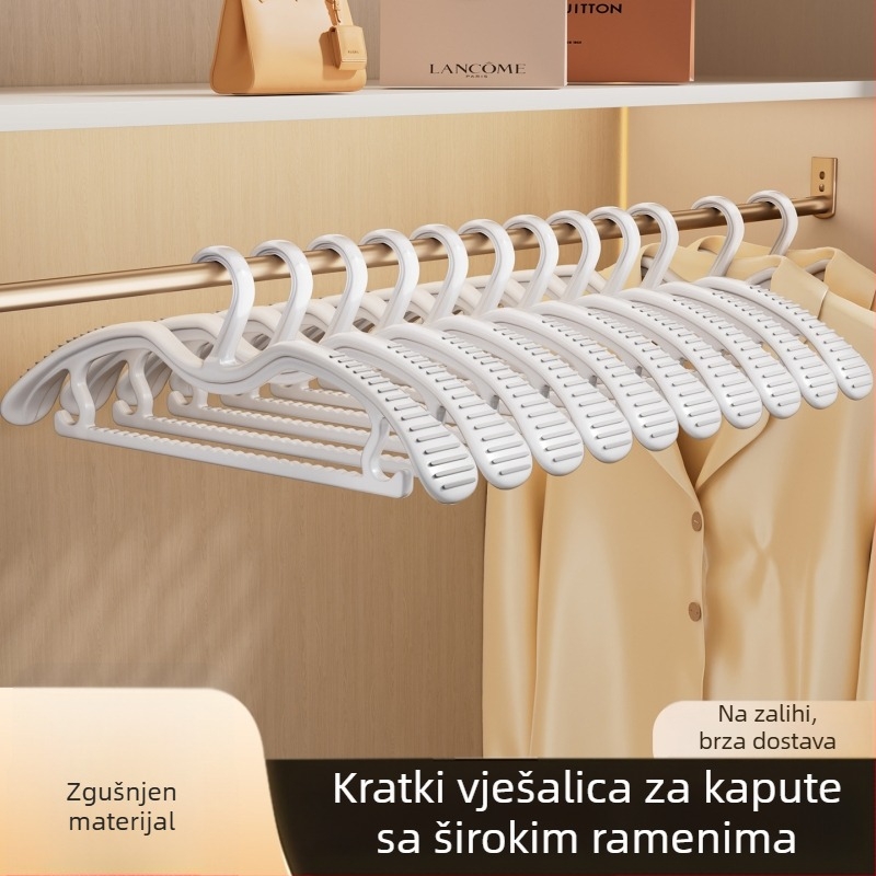 Vješalica za odjeću sa širokim ramenima, protuklizna površina, za sušenje, od ABS-a