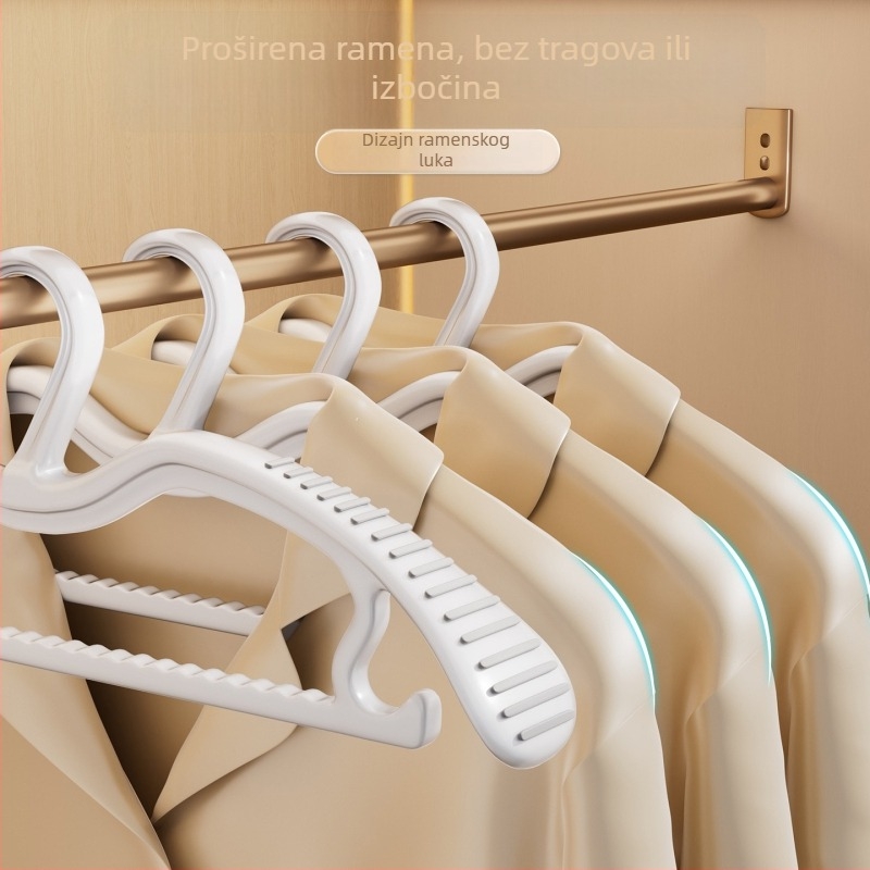 Vješalica za odjeću sa širokim ramenima, protuklizna površina, za sušenje, od ABS-a