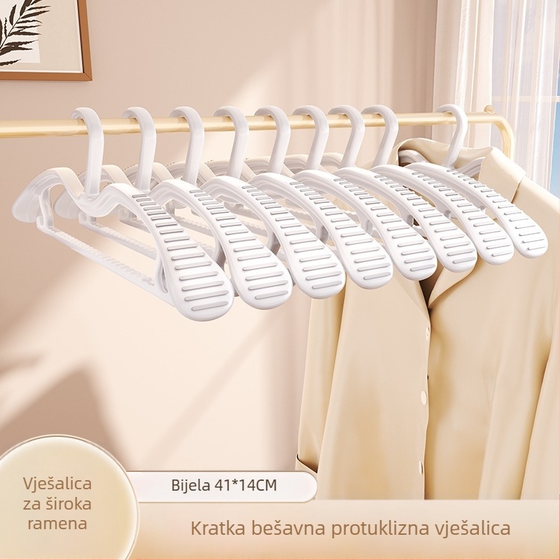Vješalica za odjeću sa širokim ramenima, protuklizna površina, za sušenje, od ABS-a