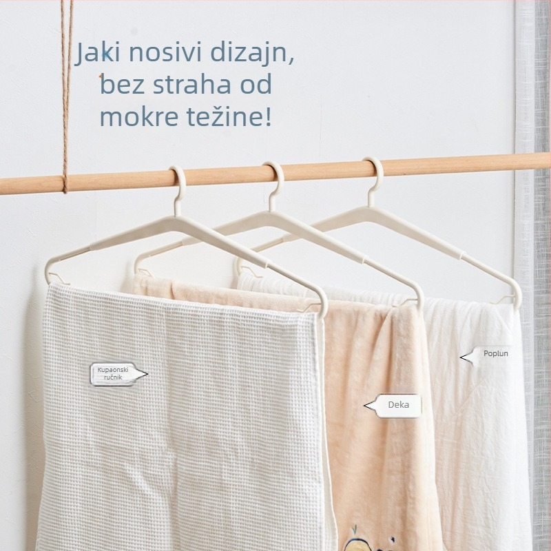 Prilagođeni teleskopski vješalica za deke i odjeću, produženi stalak za sušenje ručnika