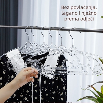 Prozirni višenamjenski stalak za sušenje odjeće, protuklizni, lagani luksuzni dizajn